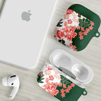 Green Orange Hibiscus Plumeria Floral AirPods Case LT01 - Polynesian Pride
