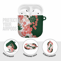 Green Orange Hibiscus Plumeria Floral AirPods Case LT01 - Polynesian Pride