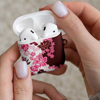 Pink Hibiscus Plumeria Floral AirPods Case LT01 - Polynesian Pride