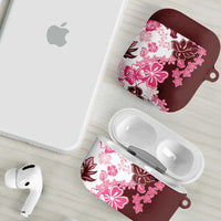 Pink Hibiscus Plumeria Floral AirPods Case LT01 - Polynesian Pride