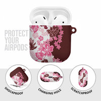 Pink Hibiscus Plumeria Floral AirPods Case LT01 - Polynesian Pride