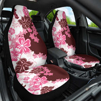 Pink Hibiscus Plumeria Floral Car Seat Cover - Polynesian Pride