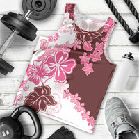 Pink Hibiscus Plumeria Floral Men Tank Top LT01 - Polynesian Pride