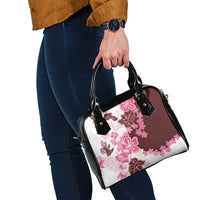 Pink Hibiscus Plumeria Floral Shoulder Handbag - Polynesian Pride