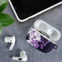 Purple Hibiscus Plumeria Floral AirPods Case LT01 - Polynesian Pride