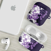 Purple Hibiscus Plumeria Floral AirPods Case LT01 - Polynesian Pride
