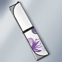 Purple Hibiscus Plumeria Floral Auto Sun Shade LT01 - Polynesian Pride