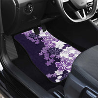 Purple Hibiscus Plumeria Floral Car Mats LT01 - Polynesian Pride