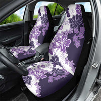 Purple Hibiscus Plumeria Floral Car Seat Cover - Polynesian Pride
