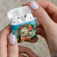 It's 5 o'clock Somewhere AirPods Case Hawaiian Tropical Parrots LT01 - Polynesian Pride