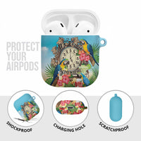 It's 5 o'clock Somewhere AirPods Case Hawaiian Tropical Parrots LT01 - Polynesian Pride