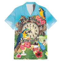 Personalized It's 5 o'clock Somewhere Family Matching Mermaid Dress and Hawaiian Shirt Hawaiian Tropical Parrots - Polynesian Pride