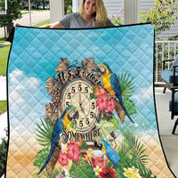 It's 5 o'clock Somewhere Quilt Hawaiian Tropical Parrots - Polynesian Pride