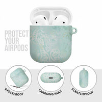Polynesian Tiare Monstera Seafoam Green AirPods Case Liquid Style LT01 - Polynesian Pride