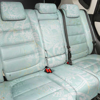 Polynesian Tiare Monstera Seafoam Green Back Car Seat Cover Liquid Style LT01 - Polynesian Pride