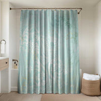 Polynesian Tiare Monstera Seafoam Green Bathroom Set Liquid Style - Polynesian Pride