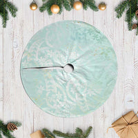 Polynesian Tiare Monstera Seafoam Green Tree Skirt Liquid Style LT01 Casual Green - Polynesian Pride
