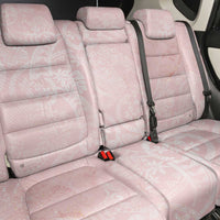 Polynesian Tiare Monstera Soft Pink Back Car Seat Cover Liquid Style - Polynesian Pride