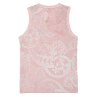 Polynesian Tiare Monstera Soft Pink Basketball Jersey Liquid Style LT01 - Polynesian Pride