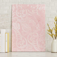 Polynesian Tiare Monstera Soft Pink Canvas Wall Art Liquid Style LT01 Without Frame Pink - Polynesian Pride