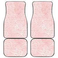 Polynesian Tiare Monstera Soft Pink Car Mats Liquid Style LT01 - Polynesian Pride