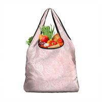 Polynesian Tiare Monstera Soft Pink Grocery Bag Liquid Style LT01 1-pack One Size Pink - Polynesian Pride