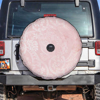 Polynesian Tiare Monstera Soft Pink Spare Tire Cover Liquid Style - Polynesian Pride