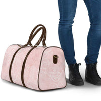 Polynesian Tiare Monstera Soft Pink Travel Bag Liquid Style LT01 - Polynesian Pride