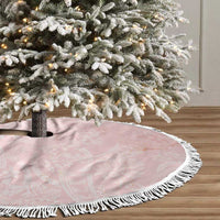 Polynesian Tiare Monstera Soft Pink Tree Skirt Liquid Style LT01 - Polynesian Pride
