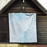 Polynesian Tiare Monstera Baby Blue Quilt Liquid Style LT01 - Polynesian Pride