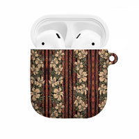 Hawaii Hibiscus AirPods Case Retro Style LT01 Brown - Polynesian Pride