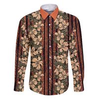 Hawaii Hibiscus Family Matching Off Shoulder Short Dress and Hawaiian Shirt Retro Style - Polynesian Pride