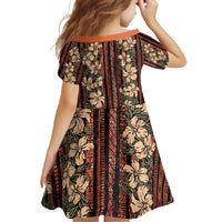 Hawaii Hibiscus Family Matching Summer Maxi Dress and Hawaiian Shirt Retro Style - Polynesian Pride