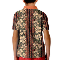 Hawaii Hibiscus Kid Polo Shirt Retro Style LT01 - Polynesian Pride