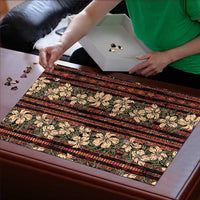 Hawaii Hibiscus Puzzle Retro Style - Polynesian Pride