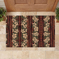 Hawaii Hibiscus Rubber Doormat Retro Style - Polynesian Pride