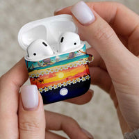 Hawaii Beach Landscape Time-Lapse AirPods Case Tropical Plumeria Flowers LT01 - Polynesian Pride