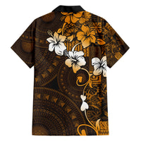 Fiji Masi With Hibiscus Tapa Tribal Hawaiian Shirt Gold Version LT01 - Polynesian Pride
