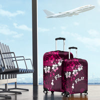 Fiji Masi Luggage Cover Fijian Hibiscus Tapa Pink Version LT01 - Polynesian Pride