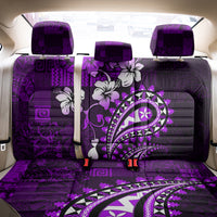 Fiji Masi Paisley Back Car Seat Cover Fijian Hibiscus Tapa Purple Version LT01 - Polynesian Pride