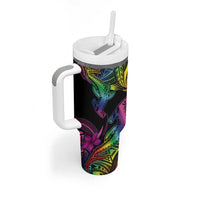 LGBT History Month Tumbler With Handle Polynesian Hammerhead Shark LT01 - Polynesian Pride