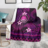 FSM Culture Day Blanket Tribal Pattern Pink Version LT01 - Polynesian Pride