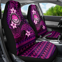 FSM Culture Day Car Seat Cover Tribal Pattern Pink Version LT01 - Polynesian Pride