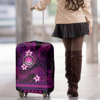 FSM Culture Day Luggage Cover Tribal Pattern Pink Version LT01 - Polynesian Pride