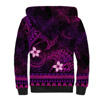 FSM Chuuk State Sherpa Hoodie Tribal Pattern Pink Version LT01 - Polynesian Pride