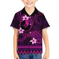 FSM Yap State Hawaiian Shirt Tribal Pattern Pink Version LT01 - Polynesian Pride