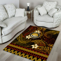 FSM Culture Day Area Rug Tribal Pattern Gold Version LT01 - Polynesian Pride