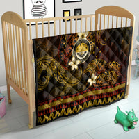 FSM Culture Day Quilt Tribal Pattern Gold Version LT01 - Polynesian Pride