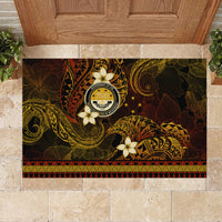 FSM Culture Day Rubber Doormat Tribal Pattern Gold Version LT01 - Polynesian Pride