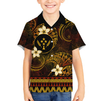 FSM Kosrae State Hawaiian Shirt Tribal Pattern Gold Version LT01 - Polynesian Pride